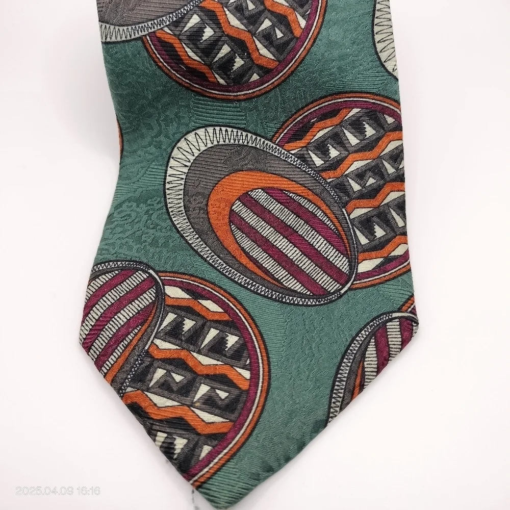 Robert Talbott Tie Best of Class for Nordstrom All Silk Green Geometric Necktie